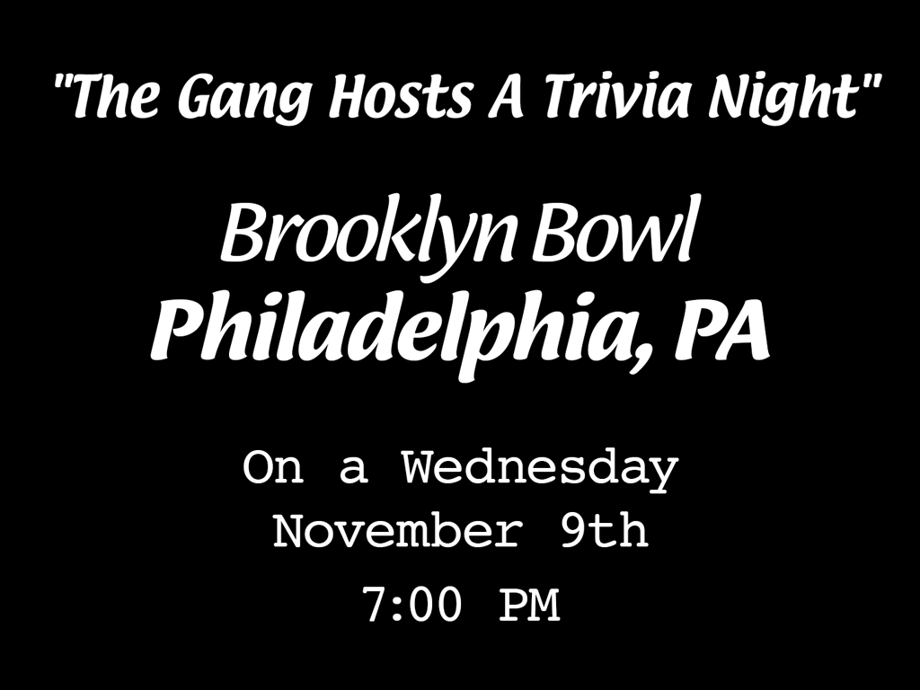 More Info for The Gang Hosts A Trivia Night