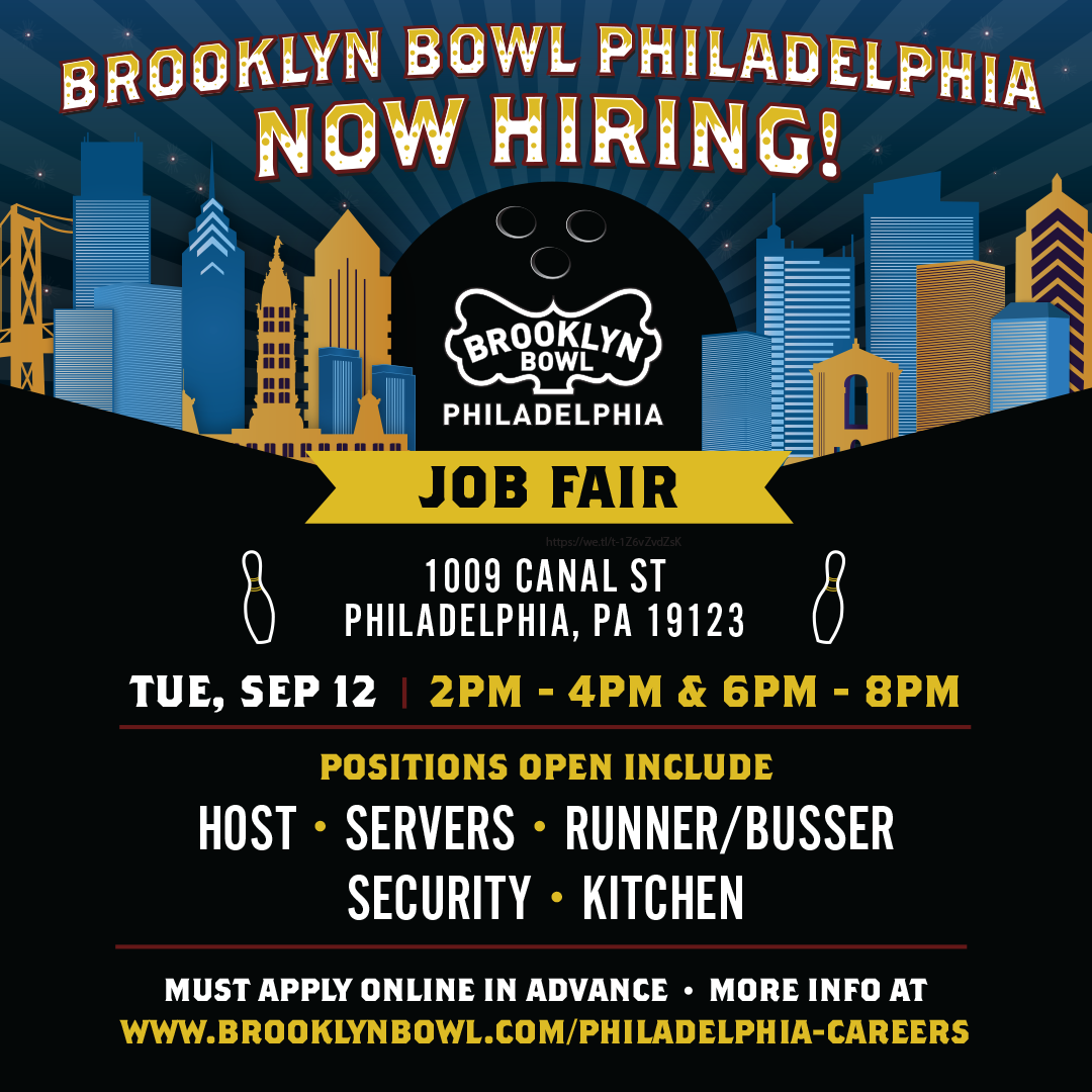 Brooklyn Bowl Philadelphia Job Fair