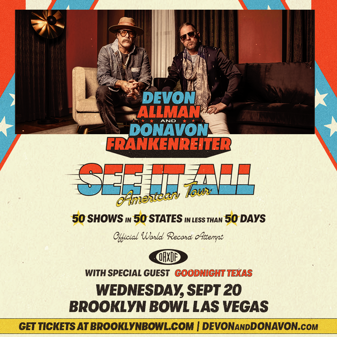 Devon Allman & Donavon Frankenreiter Brooklyn Bowl