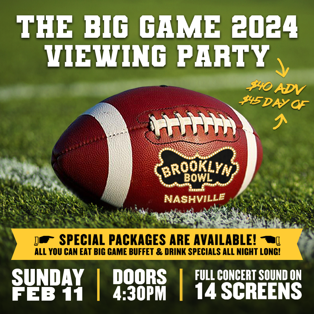 The Big Game Viewing Party with UNLIMITED Buffet + Drink Specials ALL NIGHT LONG!