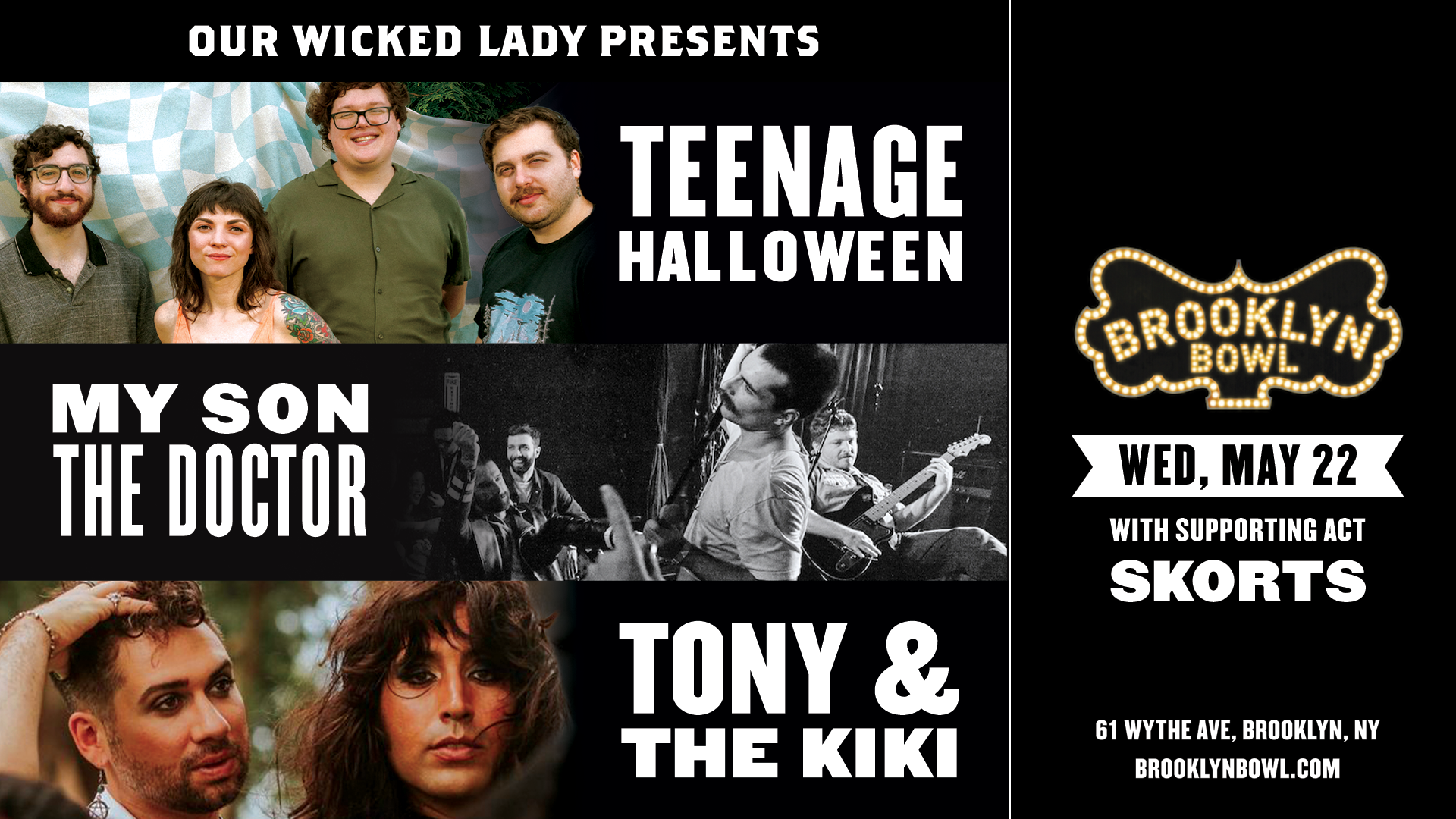 More Info for Teenage Halloween + My Son The Doctor + Tony & the Kiki + Skorts