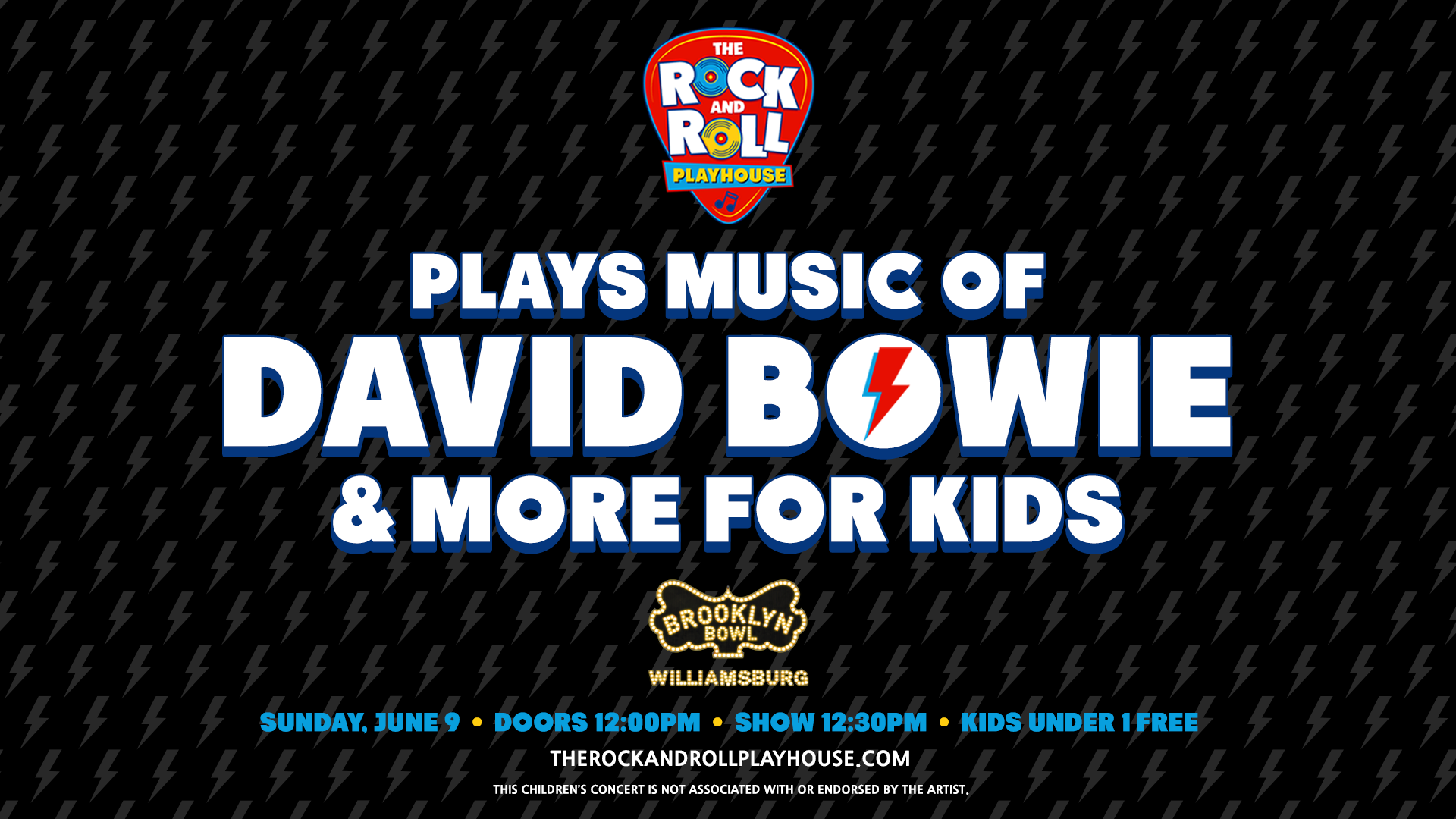 The Rock and Roll Playhouse plays Music of David Bowie + More for Kids