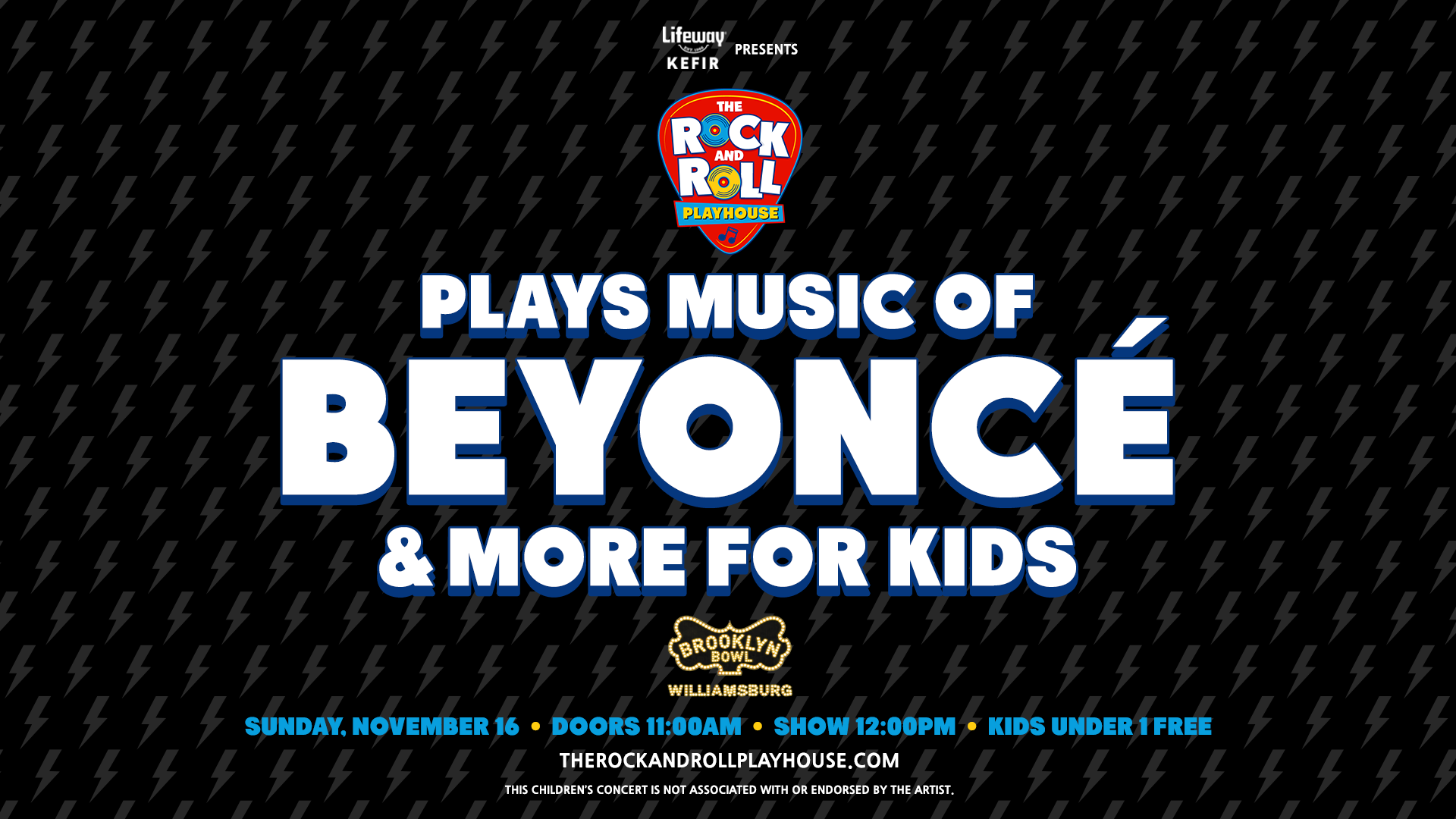 More Info for The Rock and Roll Playhouse plays the Music of Beyoncé + More for Kids