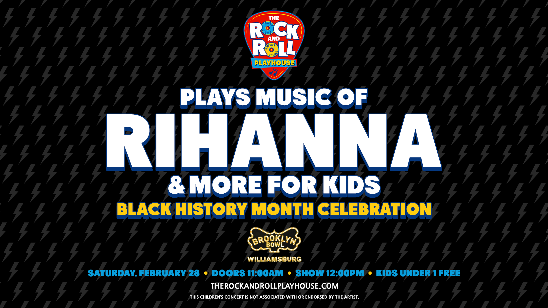 More Info for The Rock and Roll Playhouse Plays Music of Rihanna + More for Kids
