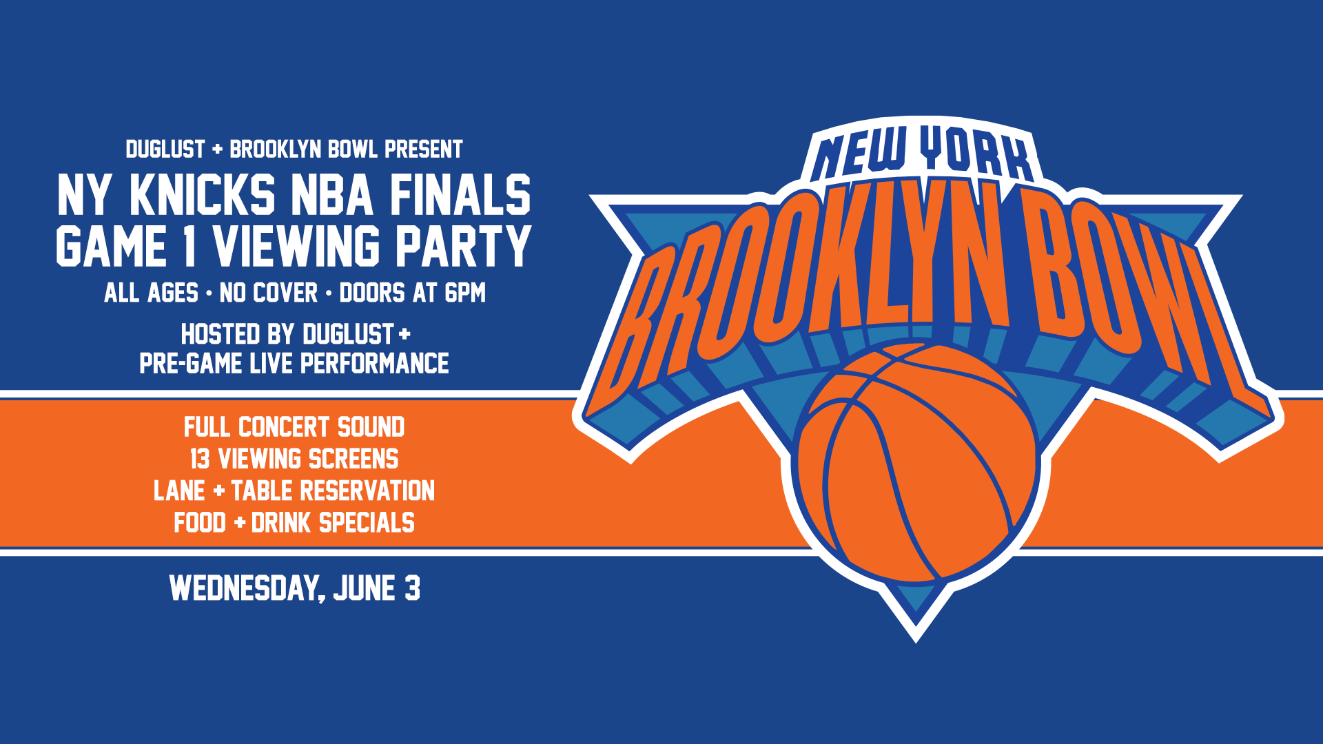 More Info for Finals Watch Party - Knicks vs Spurs Game 1