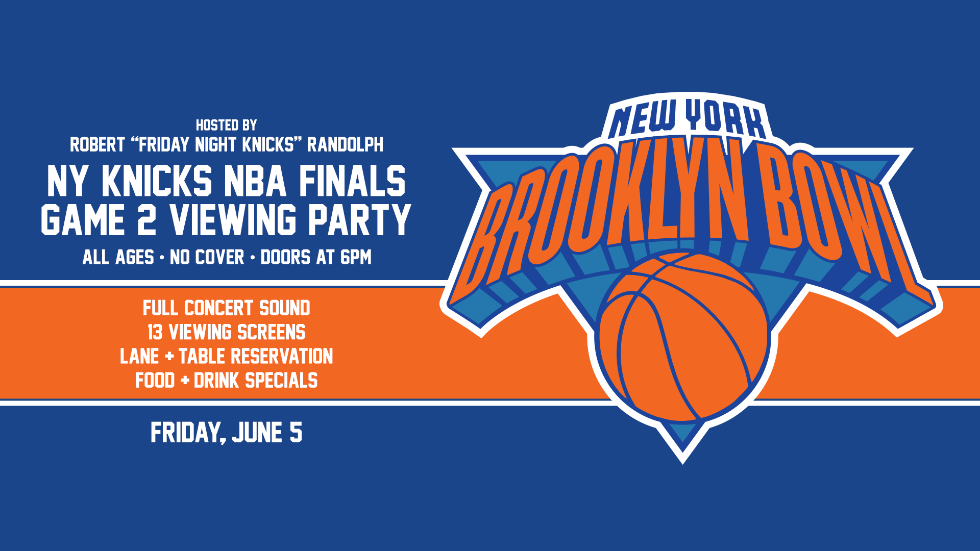 More Info for Finals Watch Party - Knicks vs Spurs Game 2