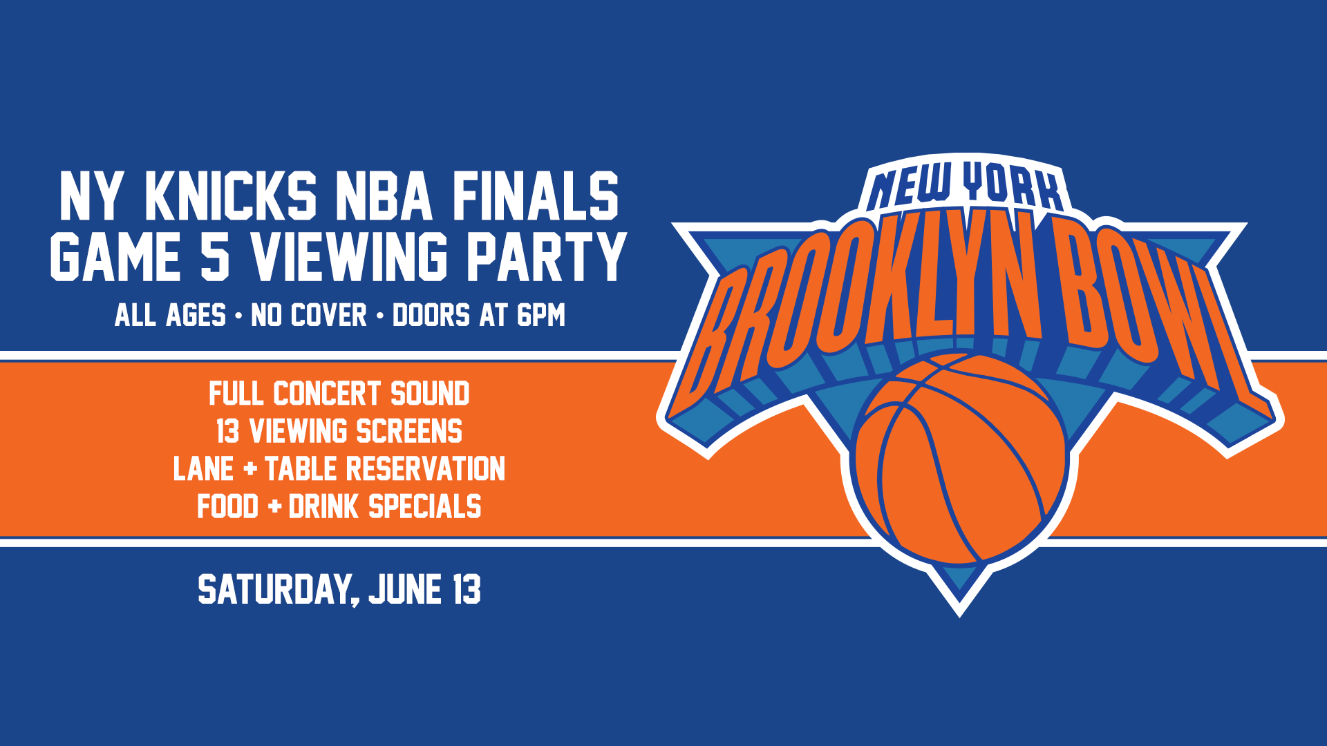 More Info for Finals Watch Party - Knicks vs Spurs Game 5