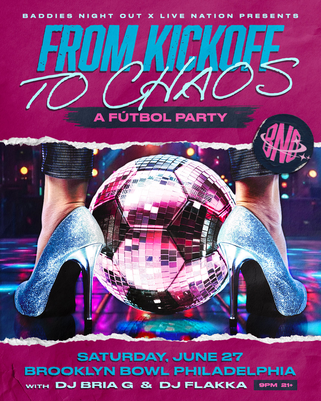 More Info for "From Kickoff To Chaos" (21+)