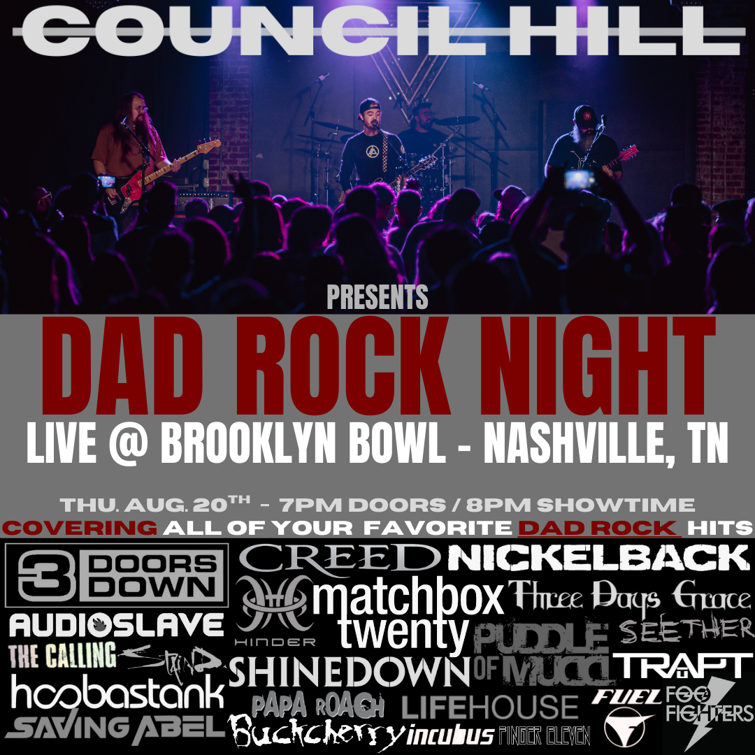 More Info for “Dad Rock Night” 2000’s Rock Tribute  Presented by: Council Hill 