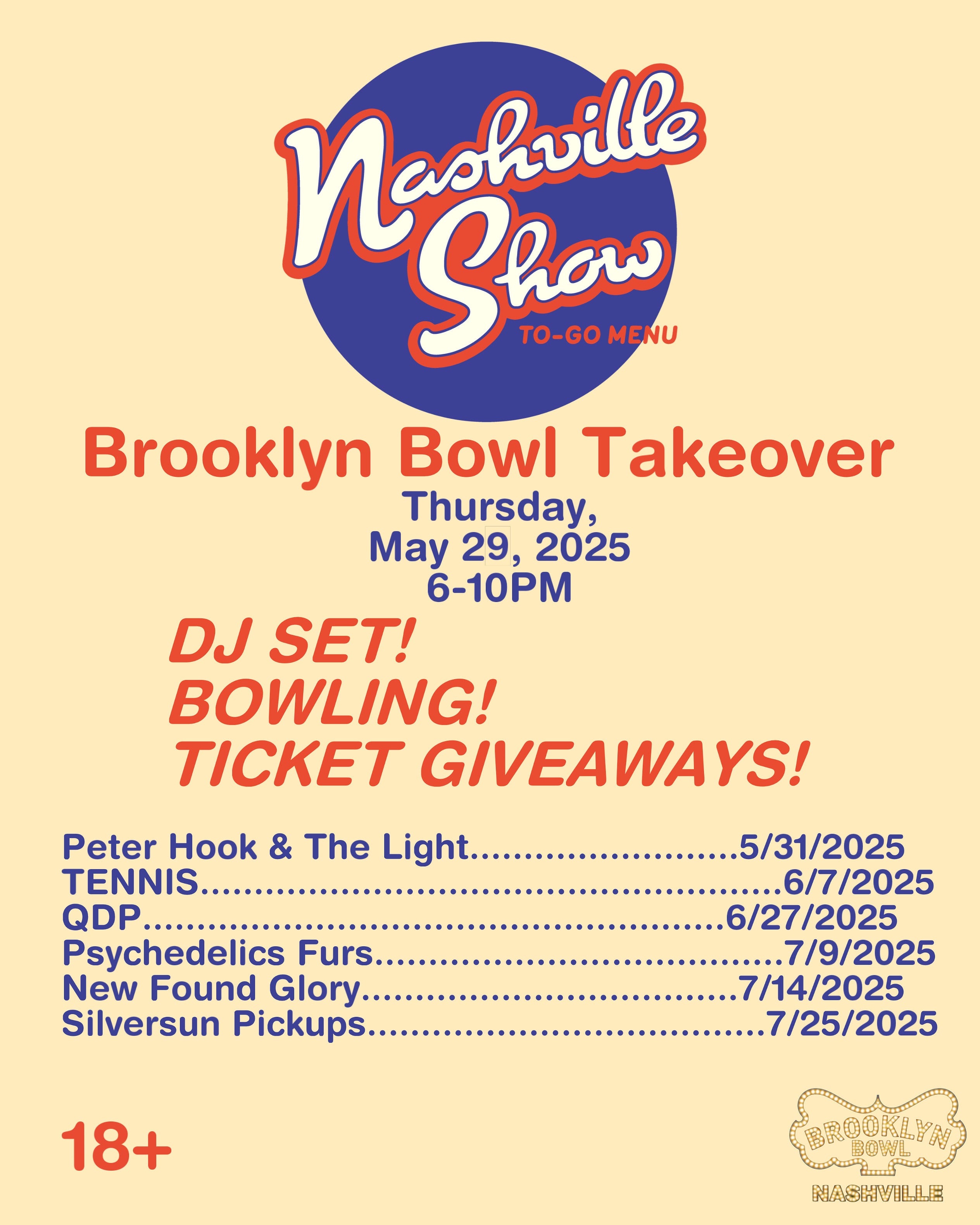 Open for Bowling with the Nashville Show To-Go Brooklyn Bowl Takeover! 