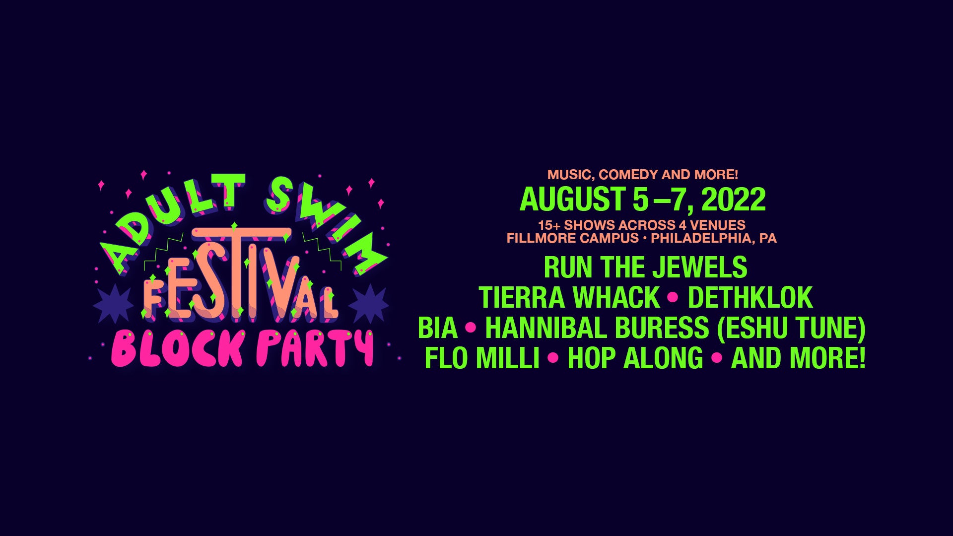 More Info for Things to Know About the Adult Swim Festival Block Party