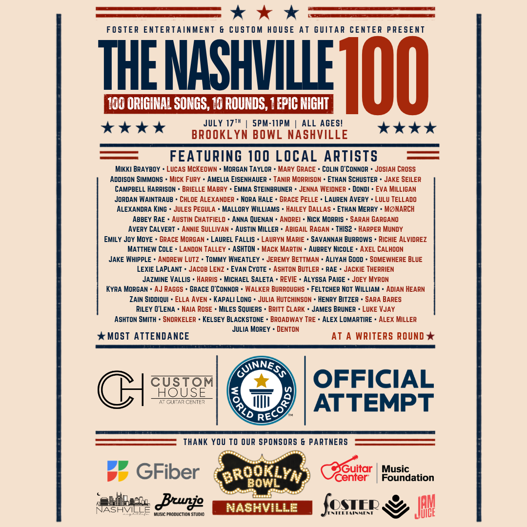More Info for Foster Entertainment Presents: The Nashville 100
