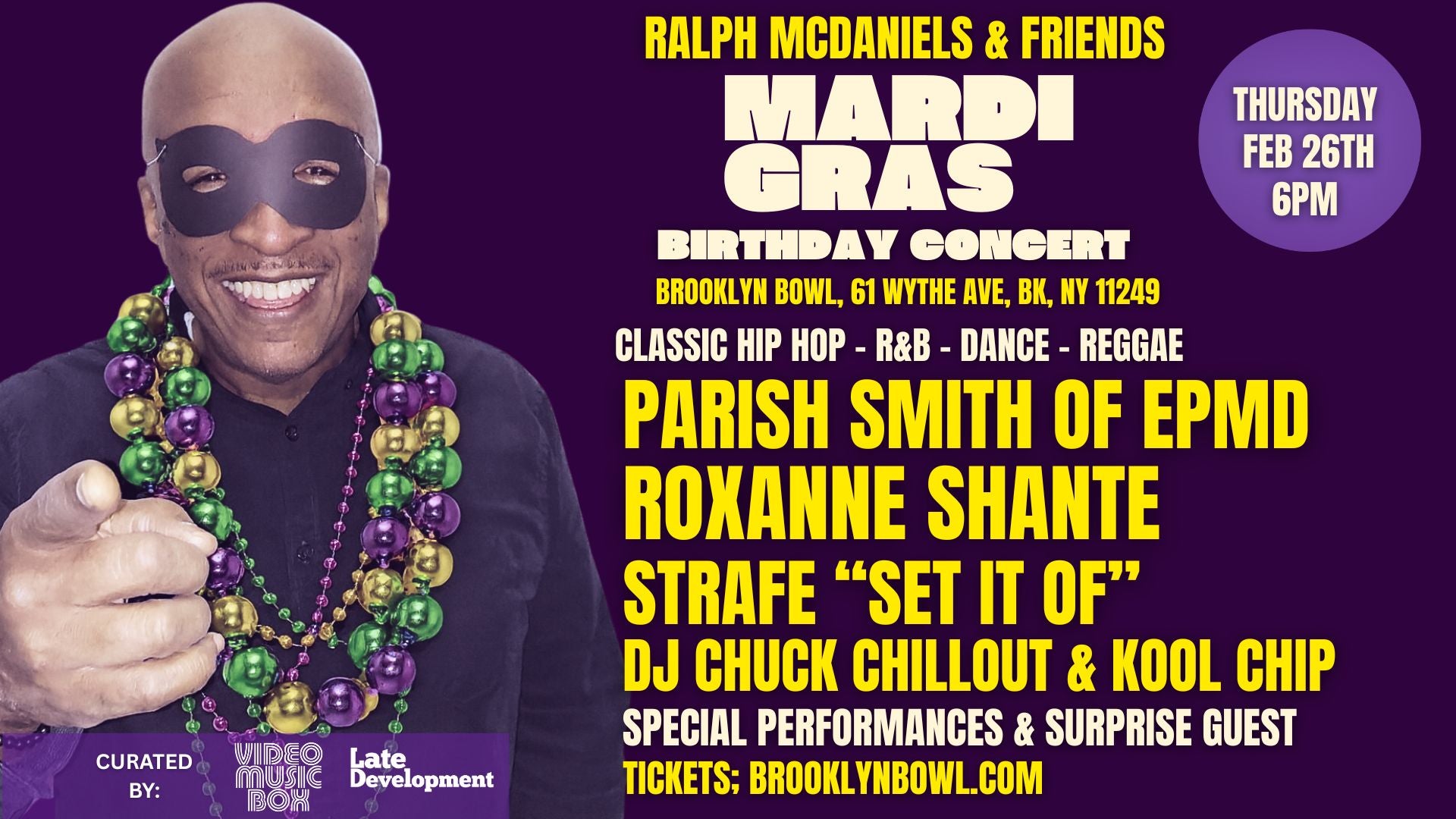 More Info for Ralph McDaniels & Friends Birthday Concert