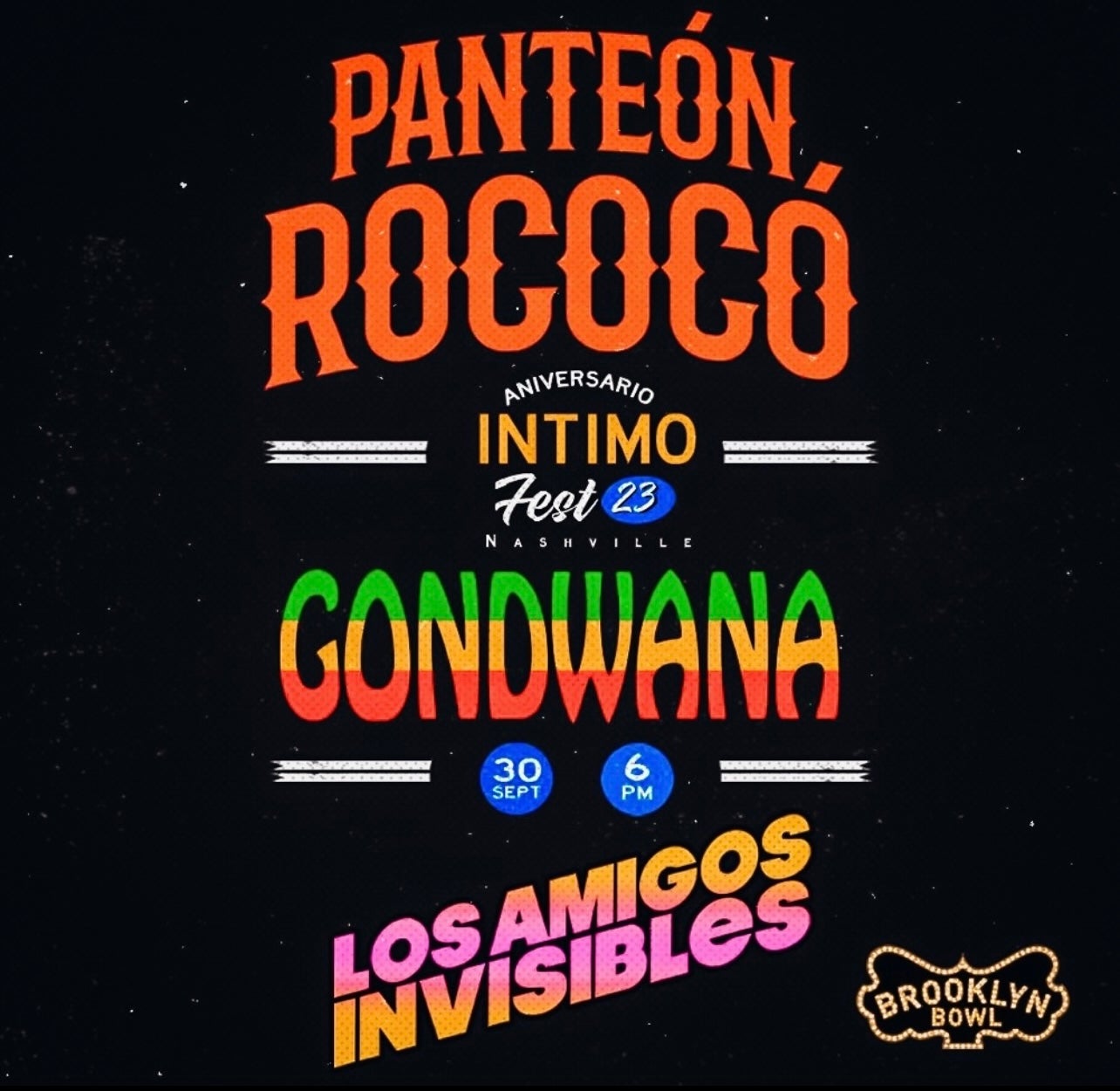 Intimo Fest ft. Panteón Rococó, Los Amigos Invisibles and Gondwana