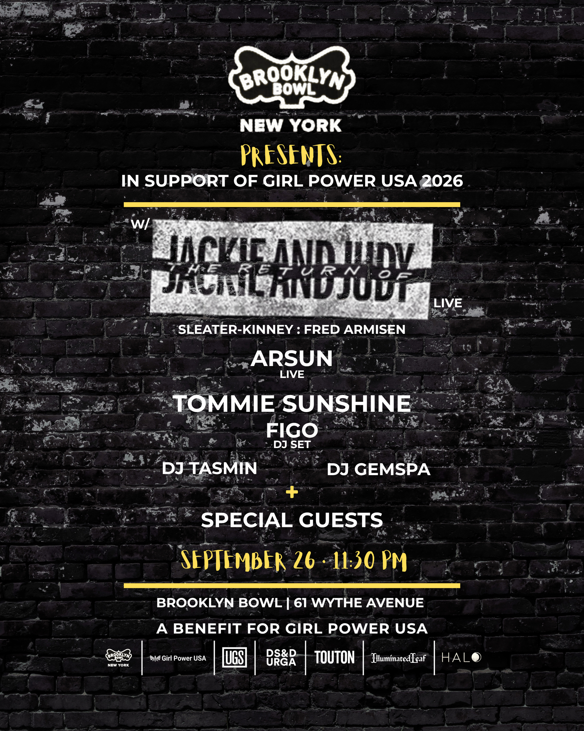 More Info for In Support Of Girl Power USA:  The Return of Jackie & Judy (LIVE)